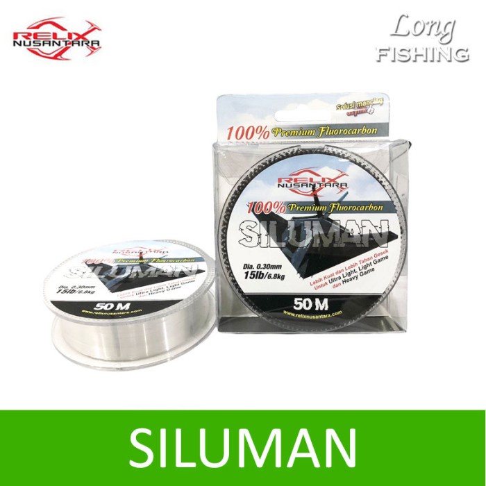 Senar Pancing Leader Fluorocarbon Relix Nusantara Siluman