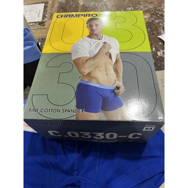 (3pcs) CD dewasa Champiro hip trunks C0330 celana dalam pria jumbo termurah