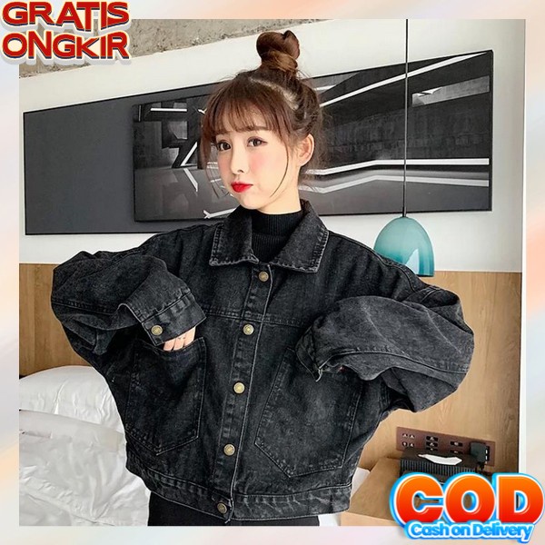 Jaket Jeans Wanita Oversize Jacket Jins Levis Cewek Remaja Import Jaket Jens Cewe Kekinian Murah Ter