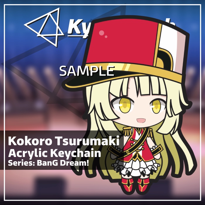Keychain BanG Dream Hello Happy World Kokoro Tsurumaki
 | KyraMerch Anime Fanmerch Dealer