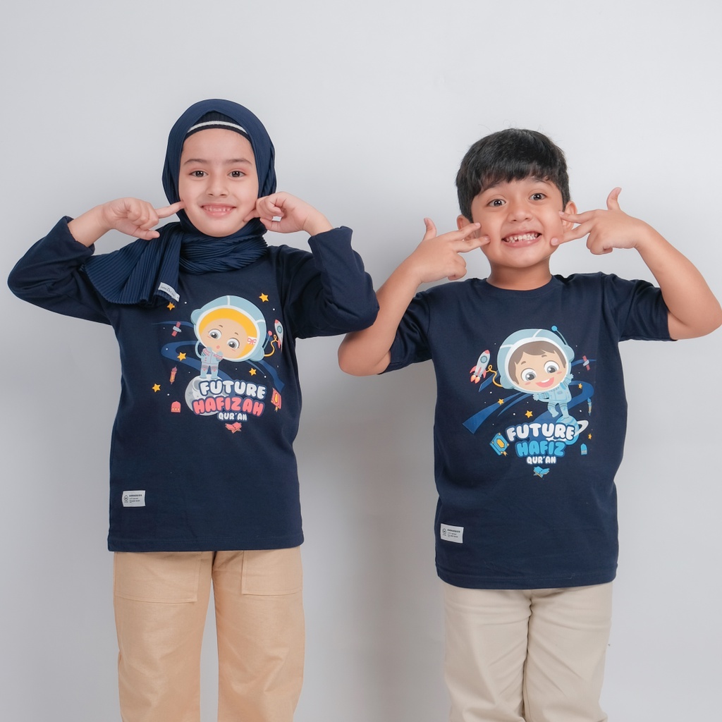 AMMARKIDS X HAFIZ HAFIZAH Kaos Anak Islami Tangan Panjang dan Pendek 3 12 Tahun Kualitas Premium DistroFree