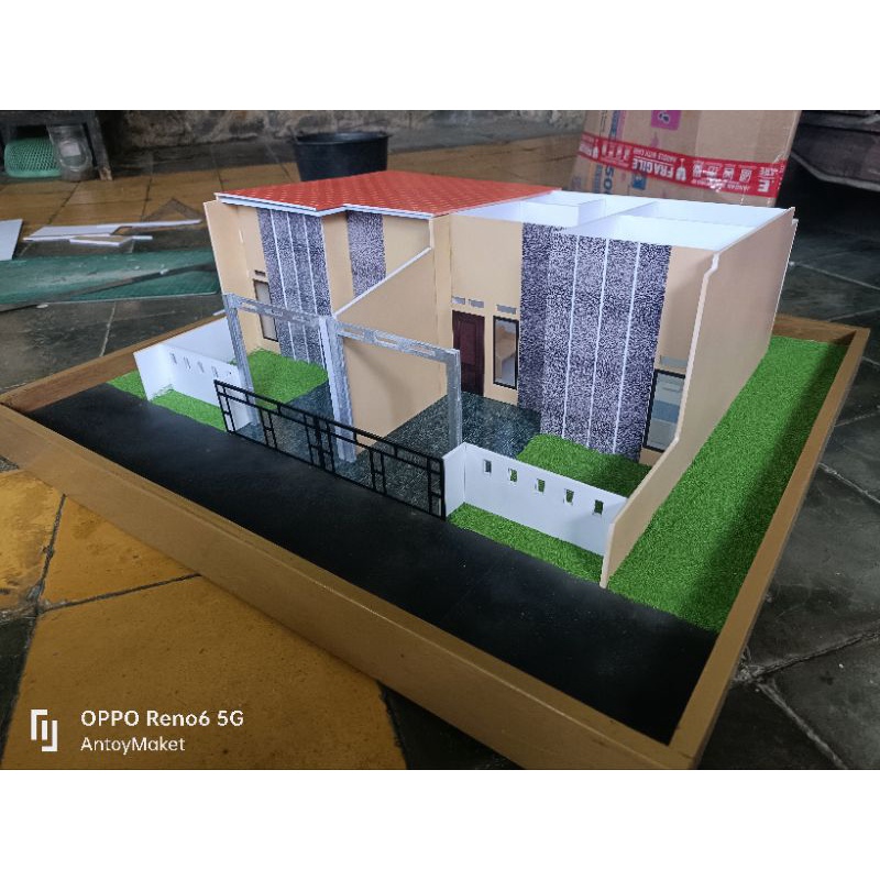 Miniatur maket rumah Couple