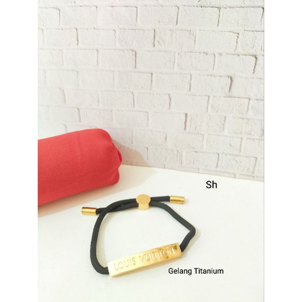Gelang Tali LV Titanium Aksesoris Wanita