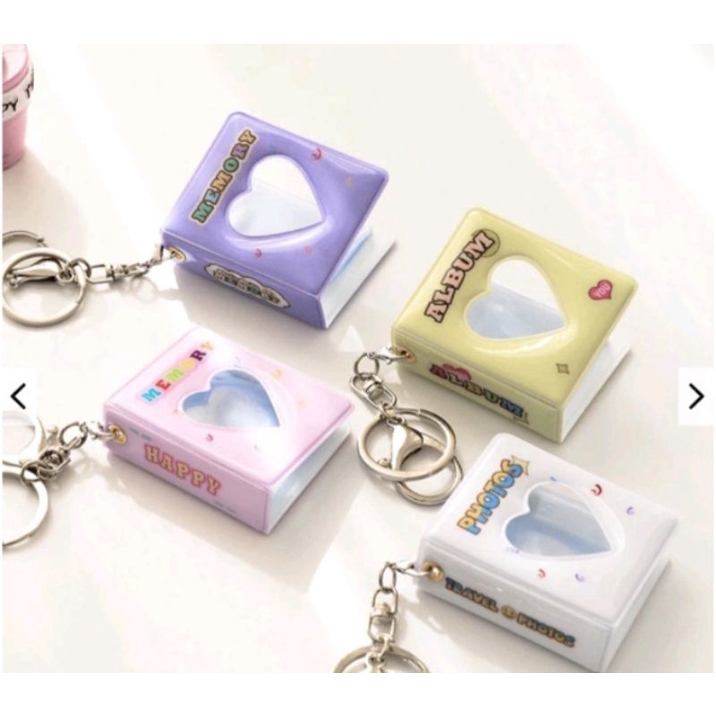 mini album foto gantungan kunci album mini kecil