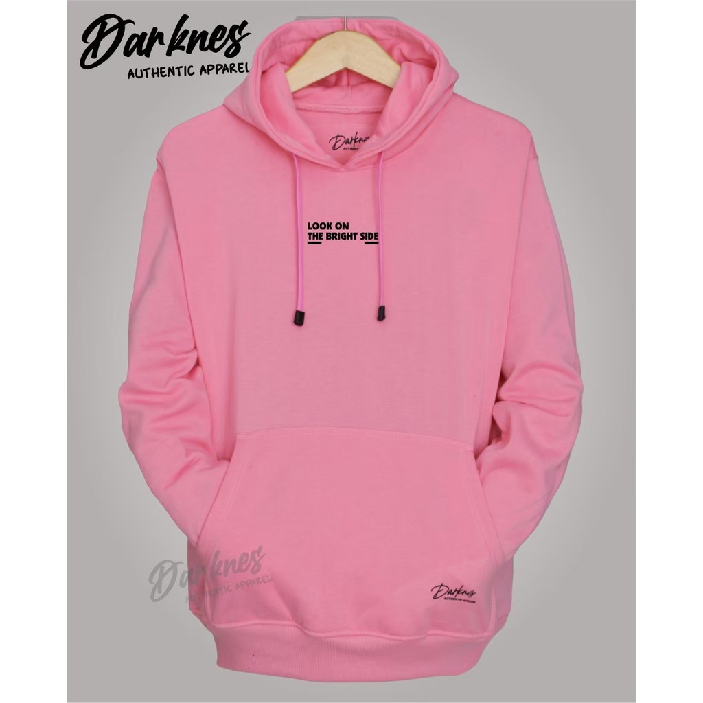 Jaket Hoodie Pria Cod Aesthetic List Look On The Bright Side Warna Pink Sweater Hoodie Polos Pria Wa