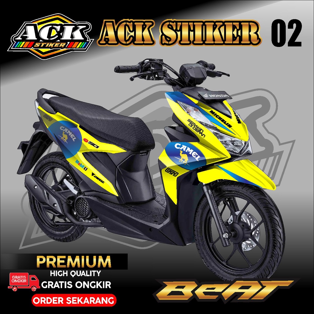 DECAL STIKER HONDA BEAT STREET NEW 2021,STIKER VARIASI BEAT STREET NEW DELUX DESAIN CANDRA DECAL 02