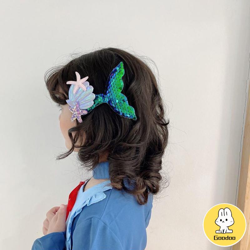 Jepit Rambut Mermaid Korea Kartun Lucu Hair Claw Anak-anak Aksesoris Rambut -Doo