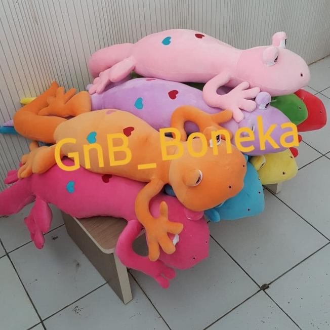 Boneka Cicak , Kadal Bahan Halus dan Lucu SEULGI - Kuning