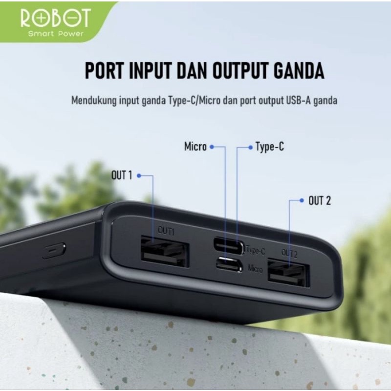 Robot RT190S Powerbank 10000mAh LED Display
