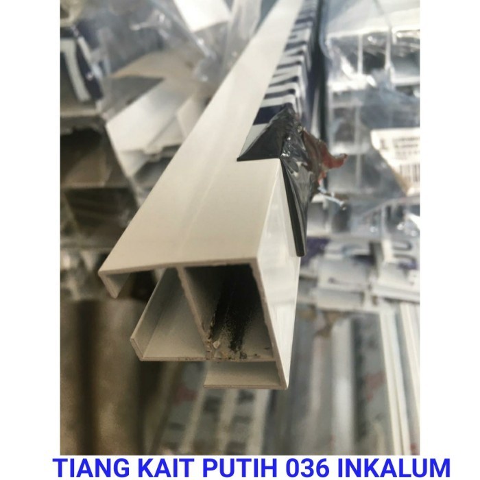 Bahan Kusen Aluminium Alumunium Batangan Tiang Kait 036 Inkalum