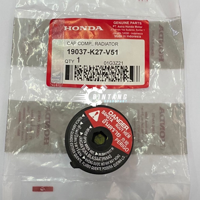 tutup air  radiator + oring  Vario 125,Vario 150 lama