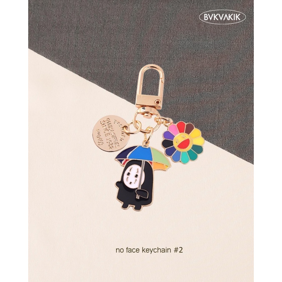 no face spirited away keychain gantungan kunci ghibli