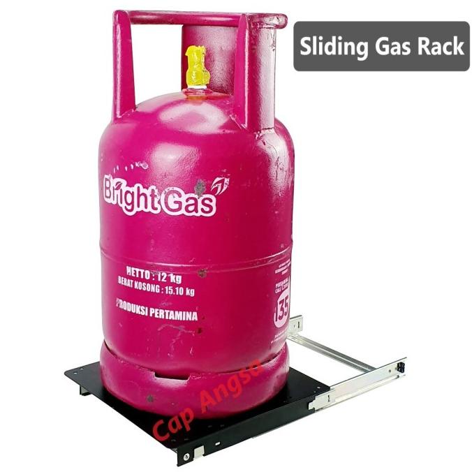 SLIDING GAS RACK TATAKAN GAS RODA ELPIJI RODA LPG ALAS TABUNG GAS RAK