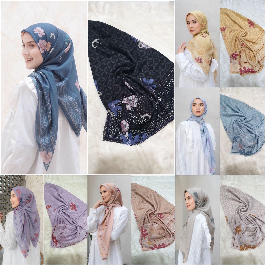 HIJAB VOAL SEGI EPAT VOAL LASERCUT MOTIF NARAYA SERIES