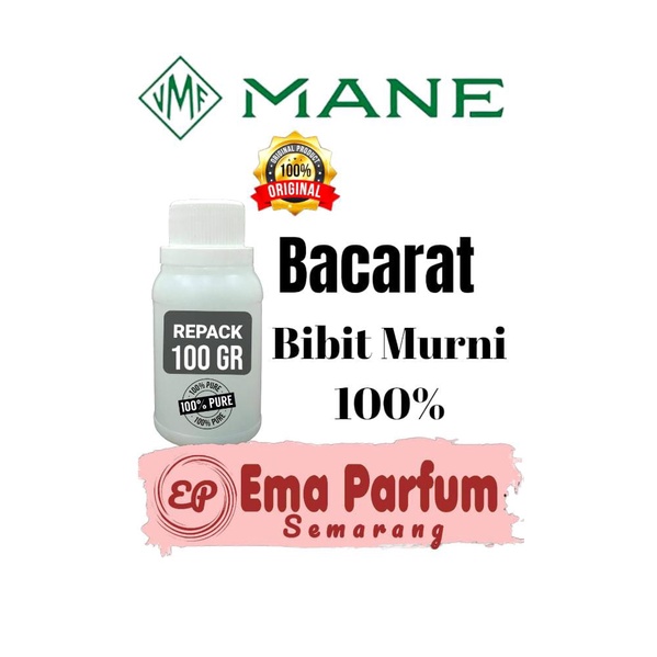 (100 GRAM) BACCARAT GRADE A PREMIUM BY MANE BIBIT PARFUM MURNI BACCARAT ROUGE.