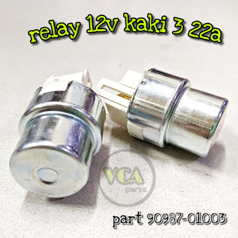 RELAY LAMPU MOBIL KIJANG/RINO/TAFT GT 12V KAKI 3 22A