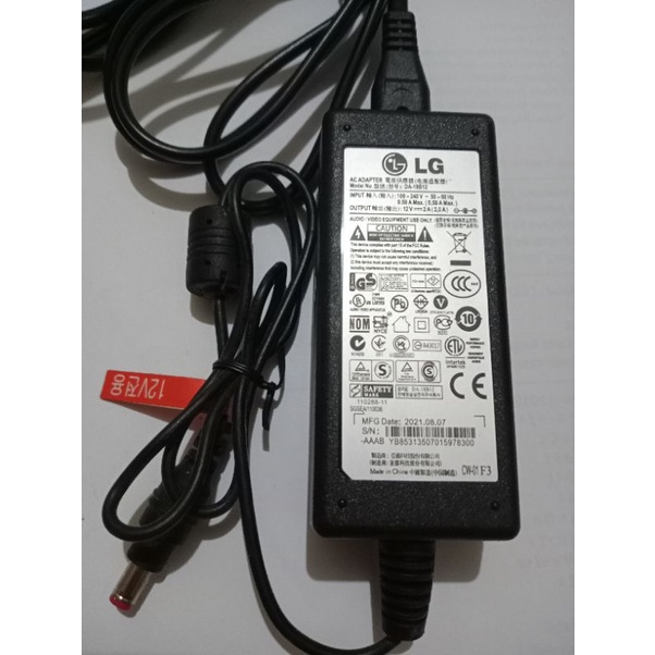 ADAPTOR LG 12V 2A SNI CPU PERTAMINI CCTV DVR LAMPU LED STRIP NEON FLEX KIPAS DC DLL