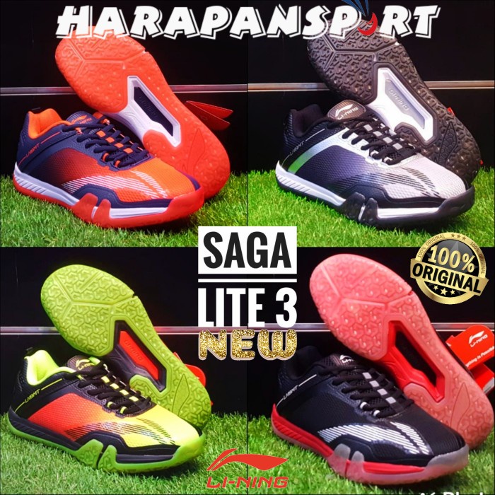 SEPATU BADMINTON LINING SAGA LITE 3 NEW SAGALITE 3 III ORIGINAL 100%