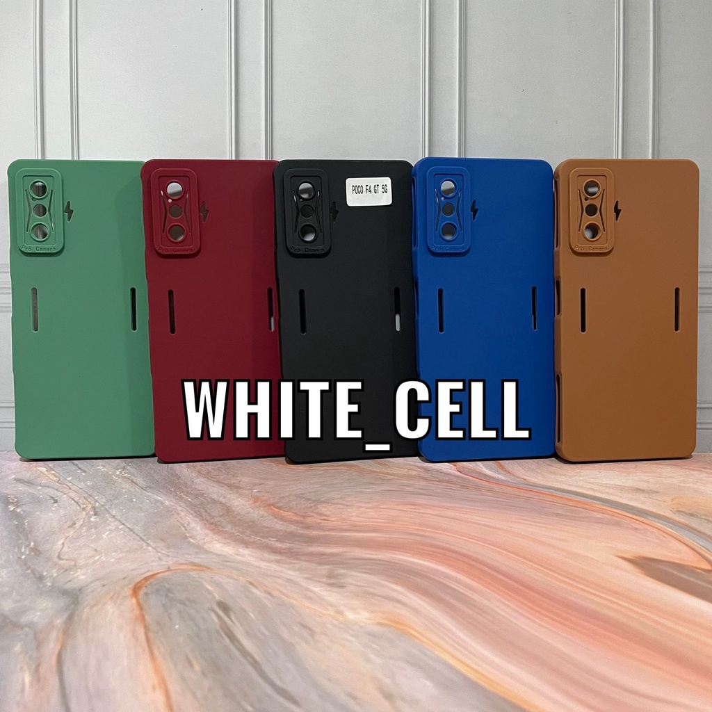 SoftCase ProCamera Silicon Matte Case Full Cover Xiaomi Pocophone F4 5G Xiaomi Pocophone F4 GT Redmi Note 2 White_Cell