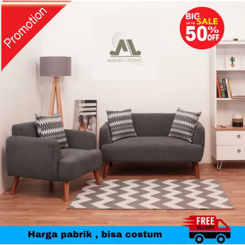 sofa retro minimalis 2+1