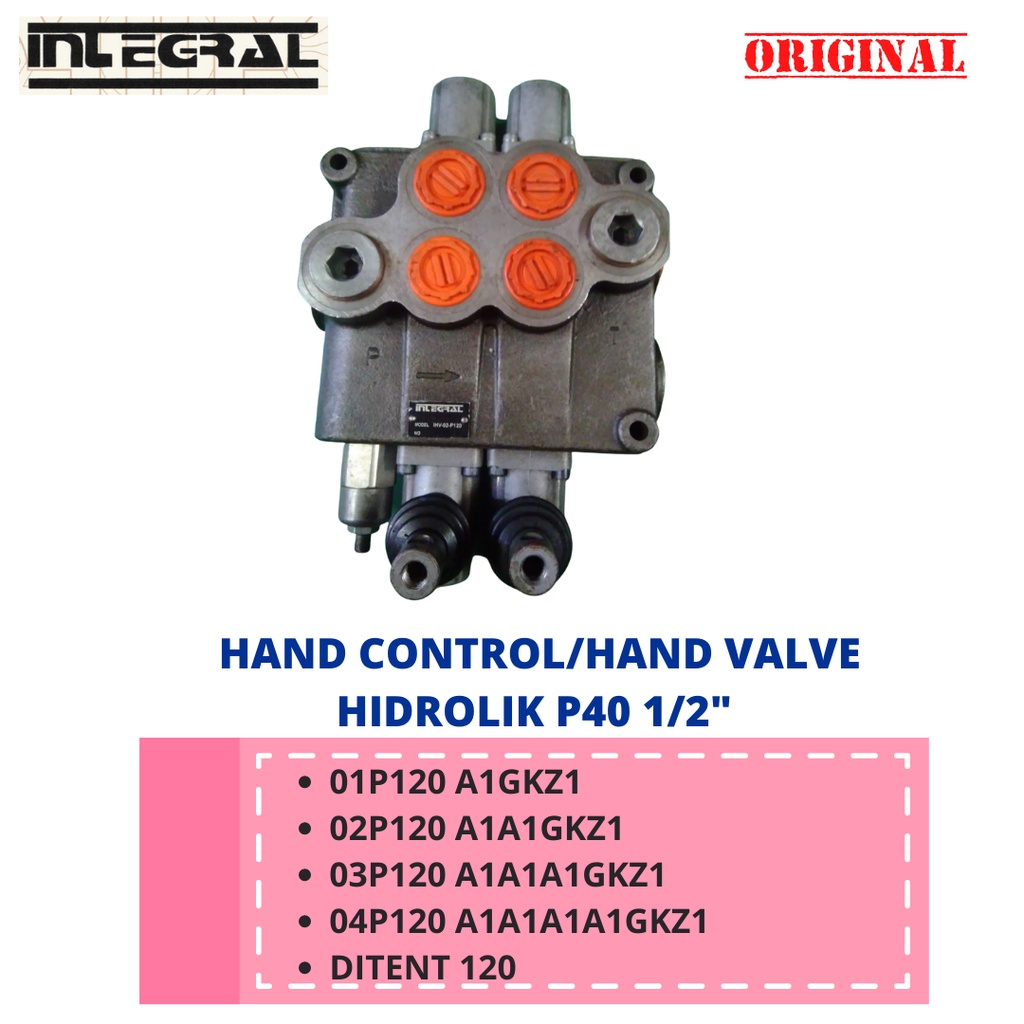 HAND CONTROL/HAND VALVE HIDROLIK P20 1"