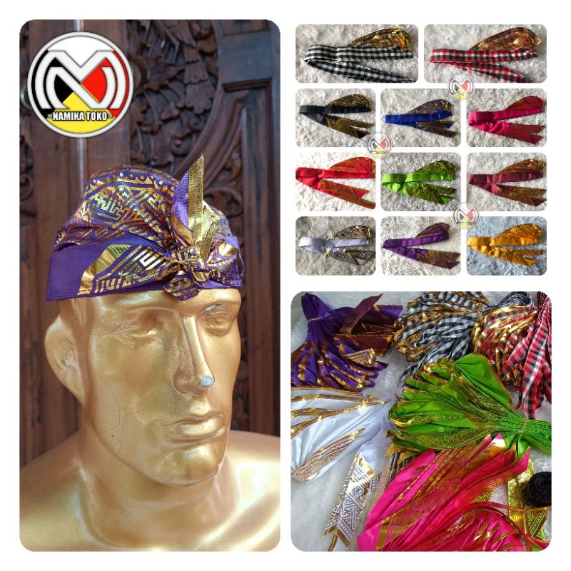 Udeng bali | udeng prada | udeng setengah jadi