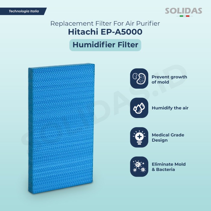 TERBARU Humidifier Filter Air Purifier Hitachi EP-A5000 (EP-DX40E) - Humidifier