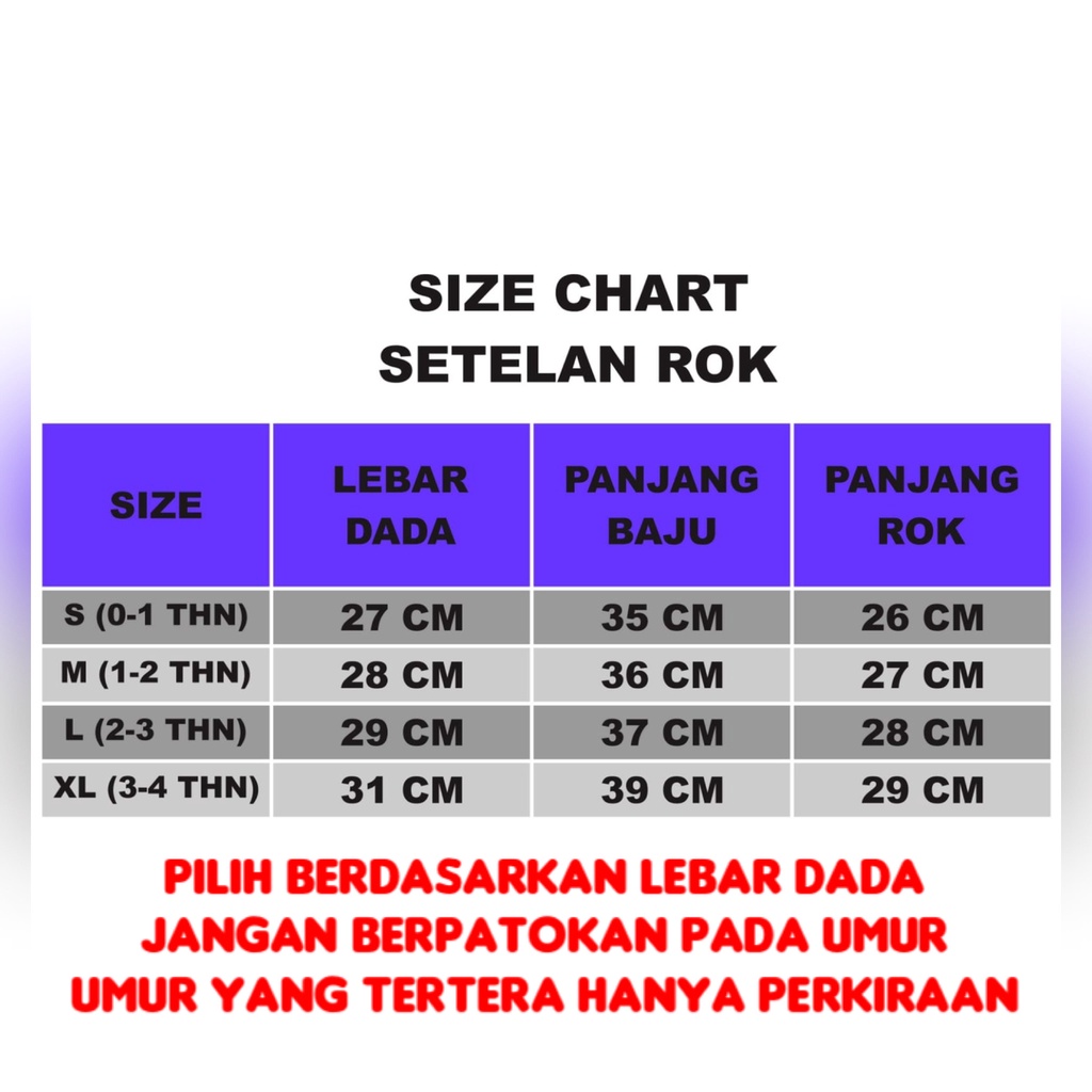 ODOM SETELAN ANAK PEREMPUAN/SETELAN ROK TGN RUFFLE