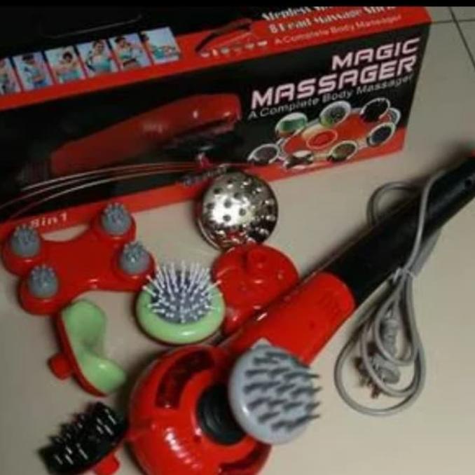 Magic massager 8in1 warna merah