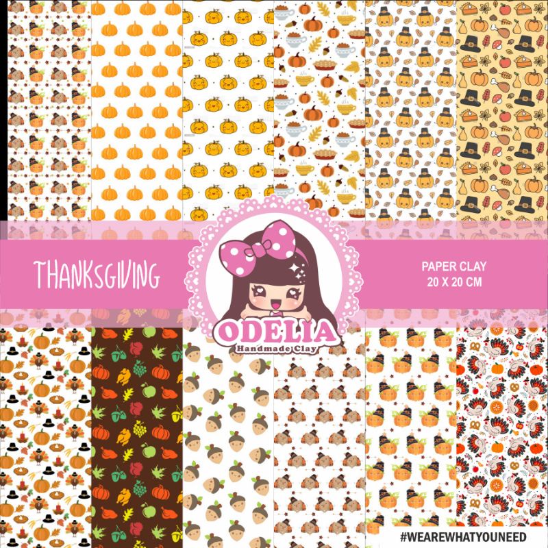 Paper Clay Thanks Giving