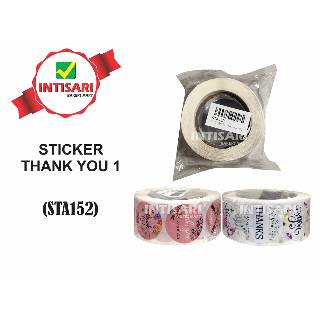 

STICKER THANK YOU (UKURAN 2,5 CM)