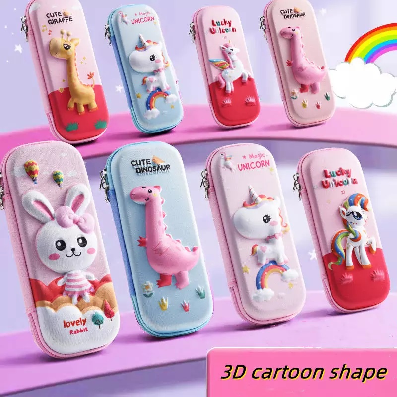 Gelasa Kotak Pensil Anak 3D Anti Air Waterproof