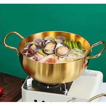 Ramyun Korea / Panci Mie Gold / Panci Emas Ramen Stainless