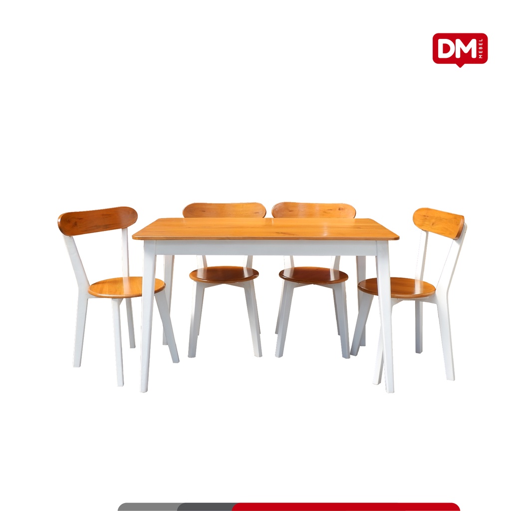 Meja Makan Minimalis 4 Kursi ANG - DM Mebel