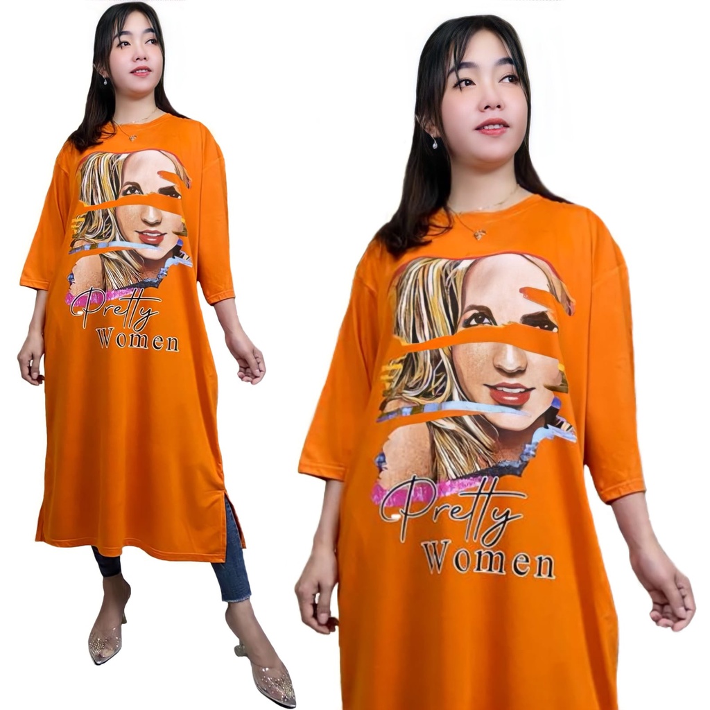 TUNIK WANITA MUSLIM MIDI OVERSIZE VIRAL HIJAB FRIENDLY