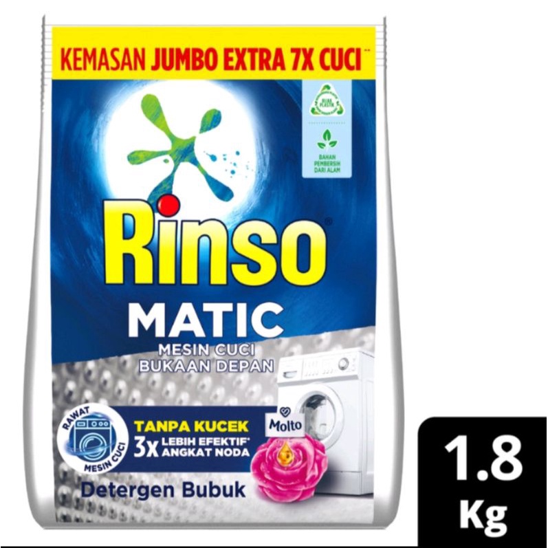 Rinso Molto Matic Bubuk 1.8 Kg