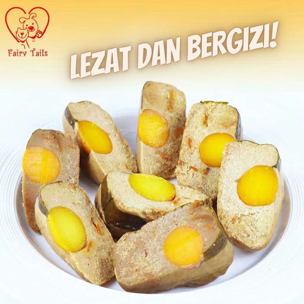 [Premium German Quality] Snack Onigiri Daging Kepal dan Telur Segar Rupert’s Choice Untuk Anjing / Cemilan Sehat Untuk Anabul / Breakfast Meat Onigiri with Egg Yolk for Dog Pet