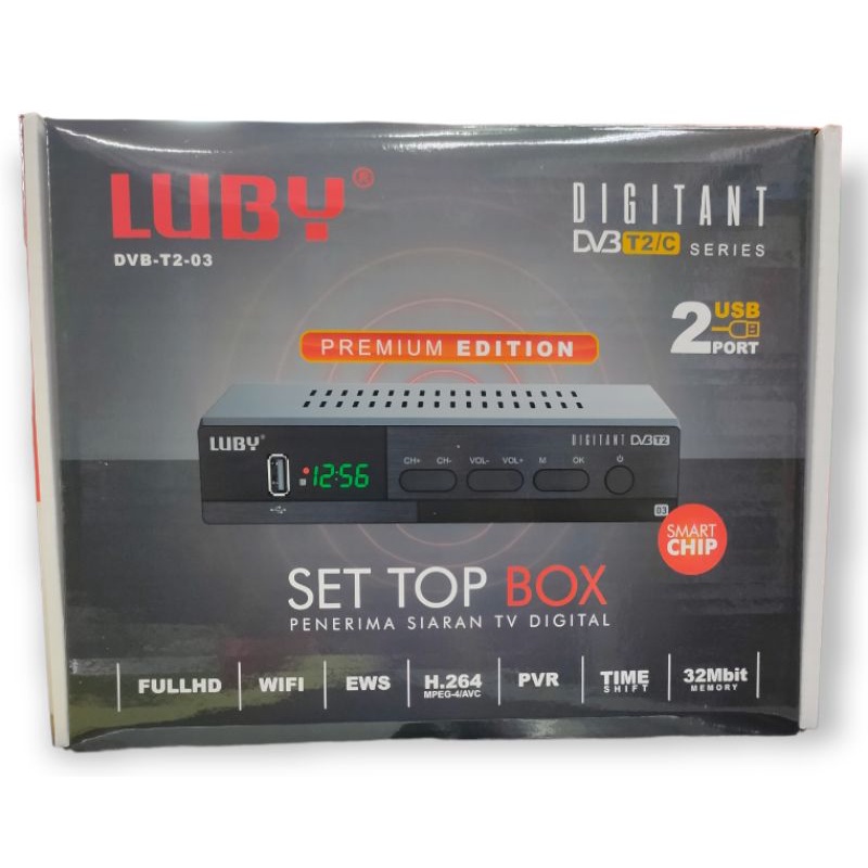 STB Set top box Luby Penerima Siaran Tv Digital Dvb t2 Mpeg-4h 264 Luby Set Top Box DVB-T2-01