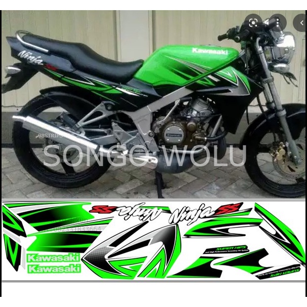 STRIPING NINJA SS HIJAU 2010 STIKER STANDAR KAWASAKI