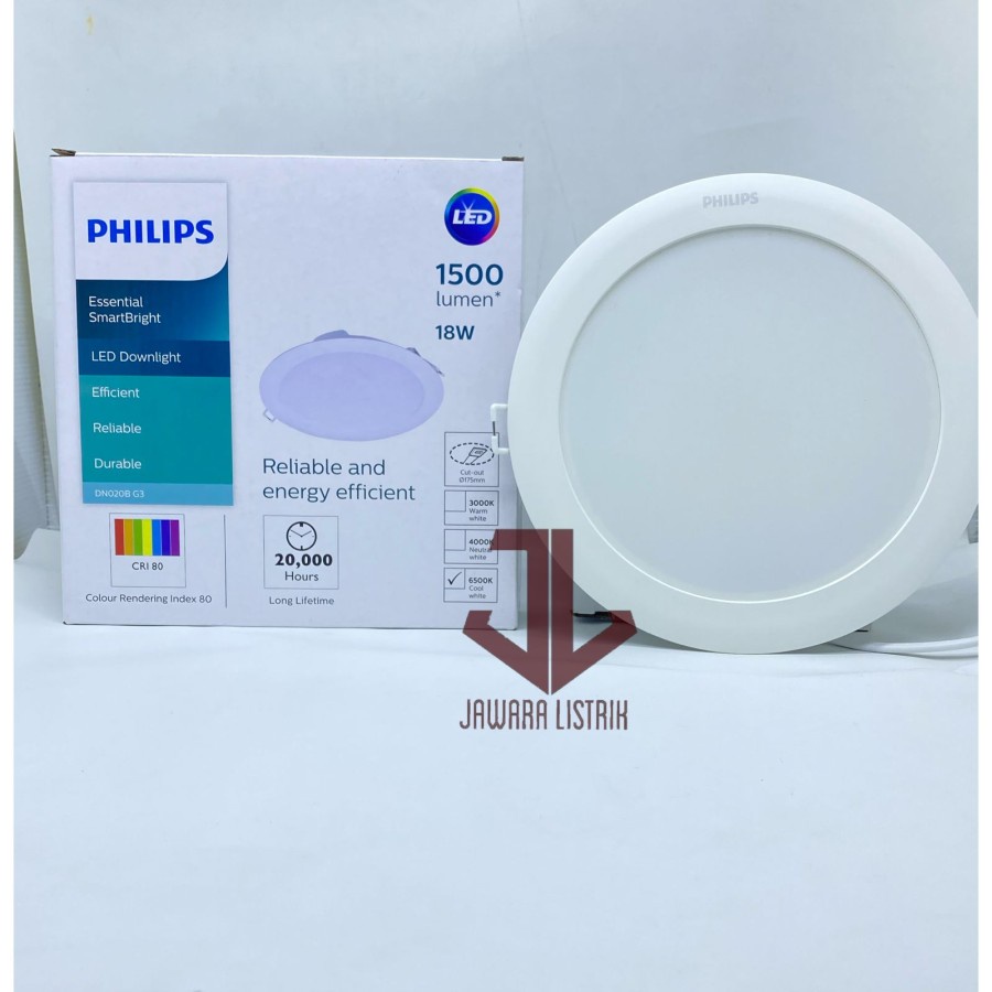 Jual PHILIPS LED DN020B GEN3 18W 18 W WATT DOWNLIGHT PANEL 7 INCH ...