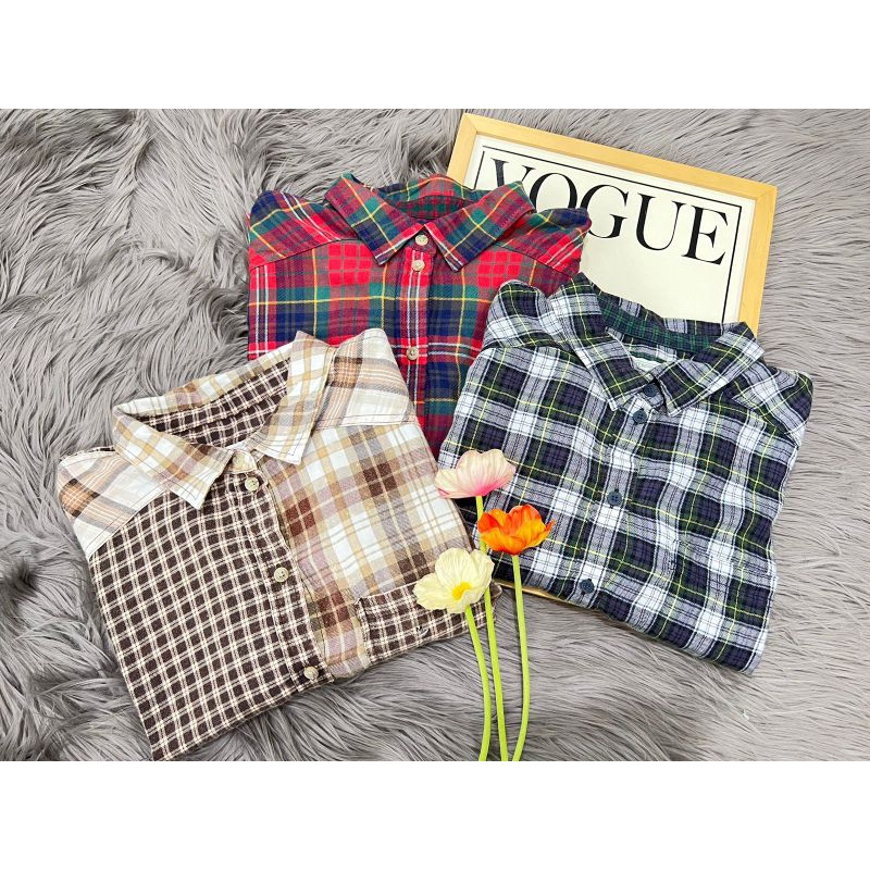 Ae Soft flanel blouse