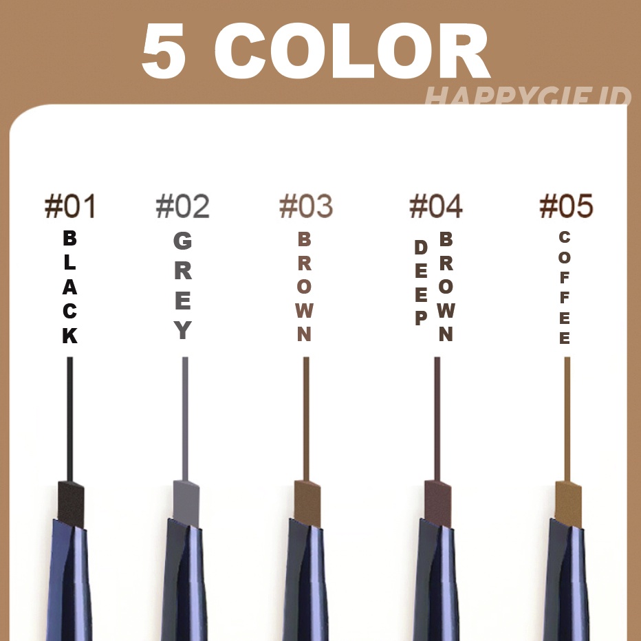 LAMEILA Eyebrow Color Geometry Pensil Alis 2 in 1 Kepala Ganda LA196 905