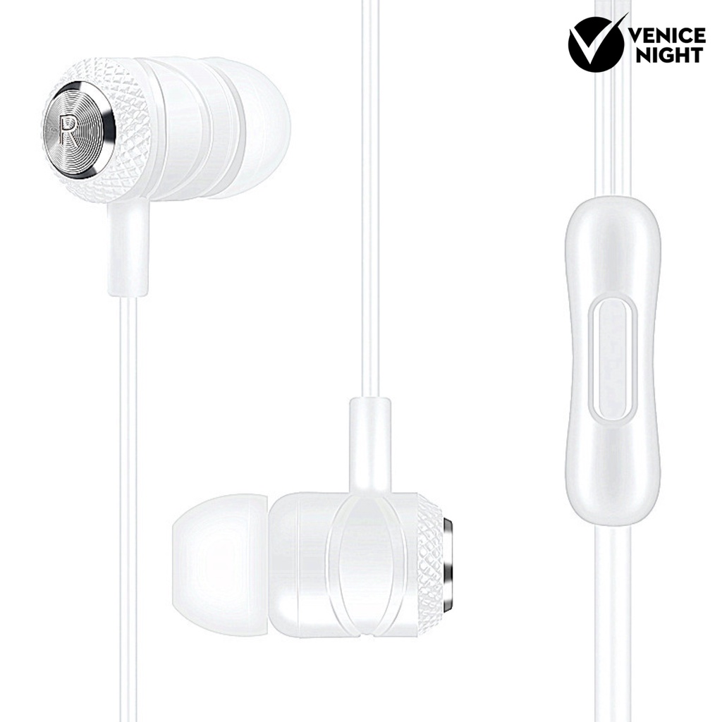 (VNEP) (Berkabel) Universal In-ear Cord Music Subwoofer Earphone untuk Smart Phone Komputer Tablet