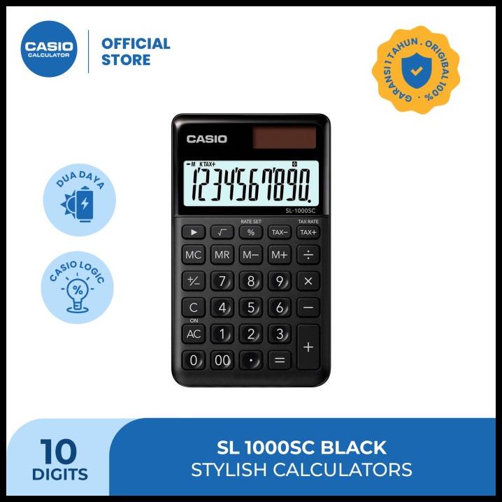 

Casio Colorful Calculator Sl-1000Sc-Black