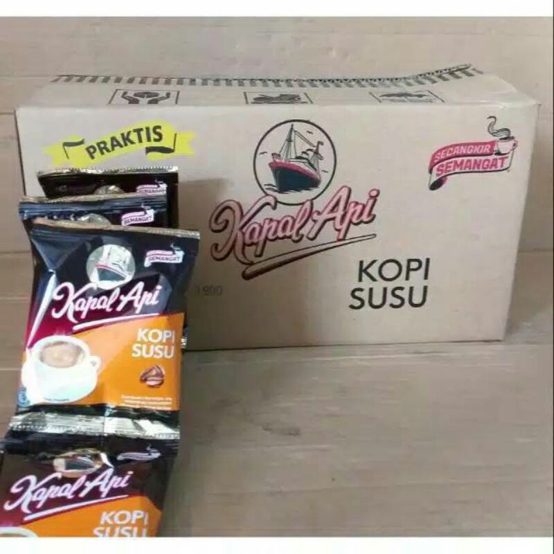 

Kopi KAPAL API Susu 1Dus / Karton isi 12 Renceng x 10Pcs ( 120 Sachet )