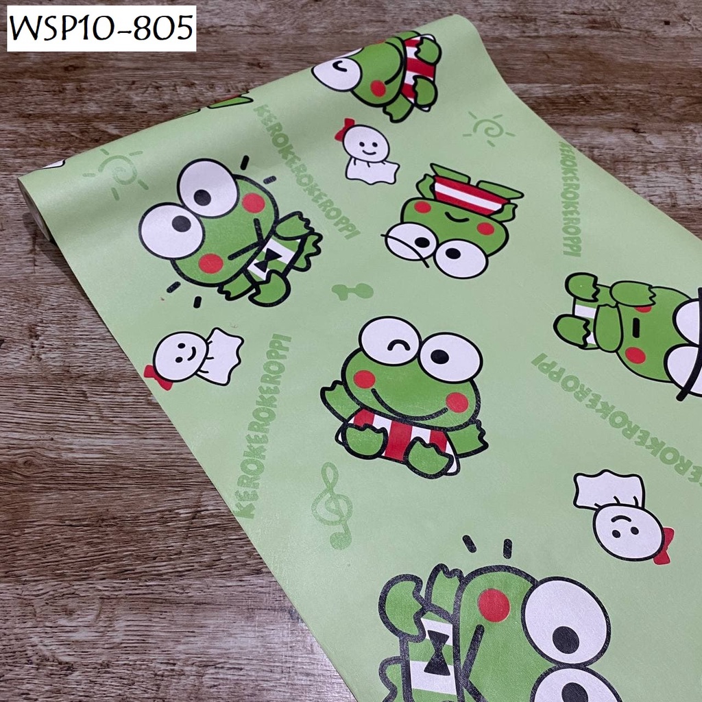 Wallpaper Wallsticker Hiasan Dekorasi Dinding Motif Anak Lucu Beruang Kelinci Spiderman Keroppi Winnie The Pooh 10m