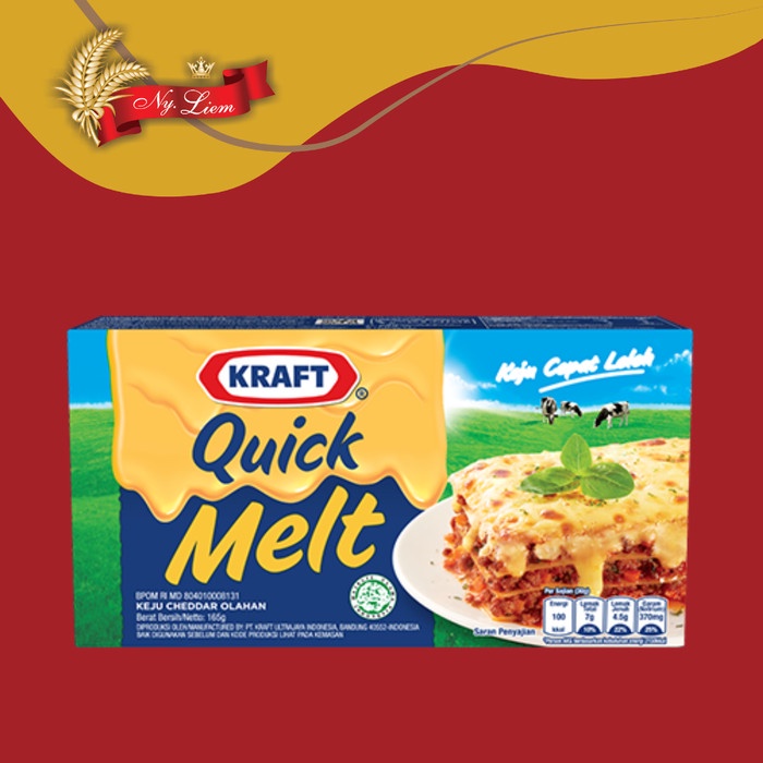 

T0P KRAFT QUICK MELT KEJU CHEDDAR OLAHAN 165 GRAM NICE