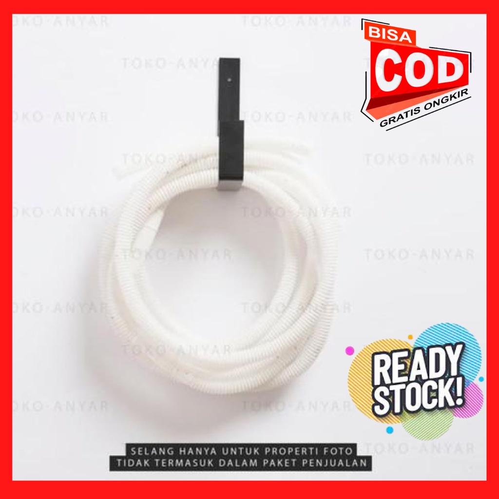 Gantungan Selang Air Gulungan Selang Air Taman Siku Besi Siku L Murah - Gantungan L, Hitam-Gulungan 