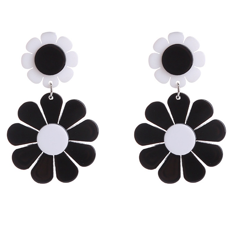 Fancyqube Anting Bentuk Bunga Daisy Besar Untuk Wanita