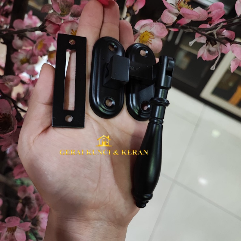 PALOMA RBP 655 RAMBUNCIS SLOT KUNCI PENGAMAN JENDELA HITAM BLACK MATTE